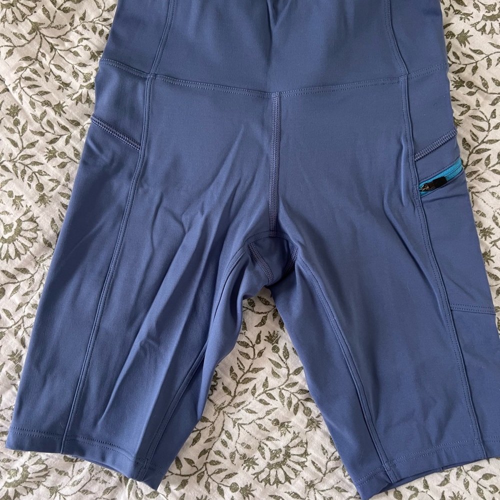Size XS Blue Stio Cycling Shorts with Pocket